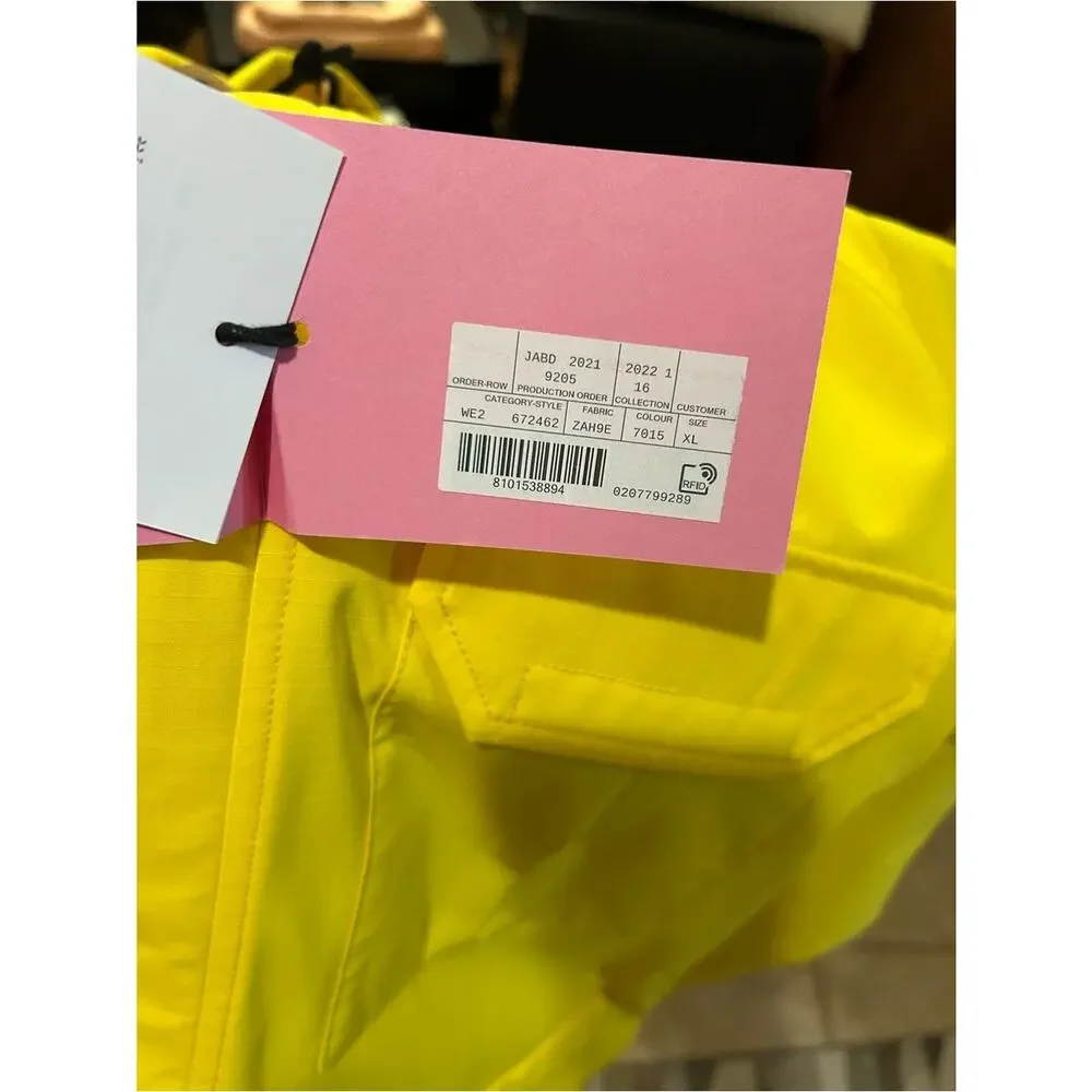 Men's Gucci X North Face techno, hooded rain, jacket size XL